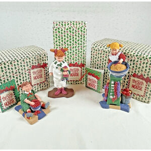 Dept 56 All Through The House Lot of 3: Madeline, Caroline, Sarah Kate/Andy Xmas